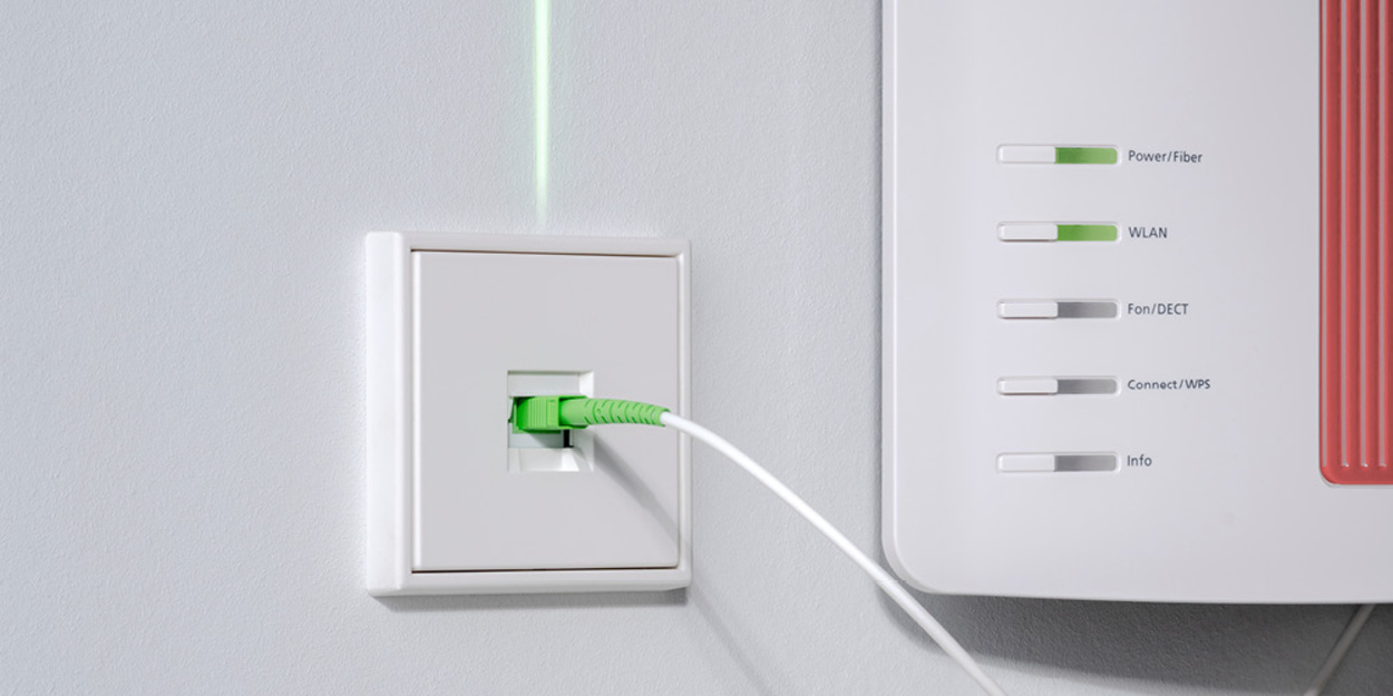 Die neuen Glasfaser-Anschlussdosen bei Elektro Harrasser GmbH in Irschenberg